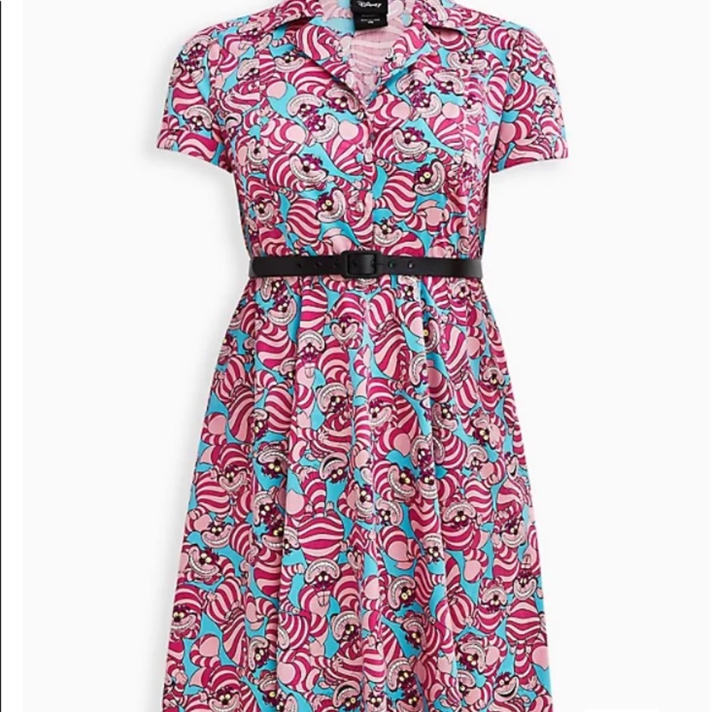 Torrid DISNEY ALICE IN WONDERLAND SWING DRESS - CHESHIRE CAT Size 18